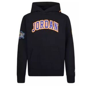 Jordan Patch Work Black Hoodie Boys XL